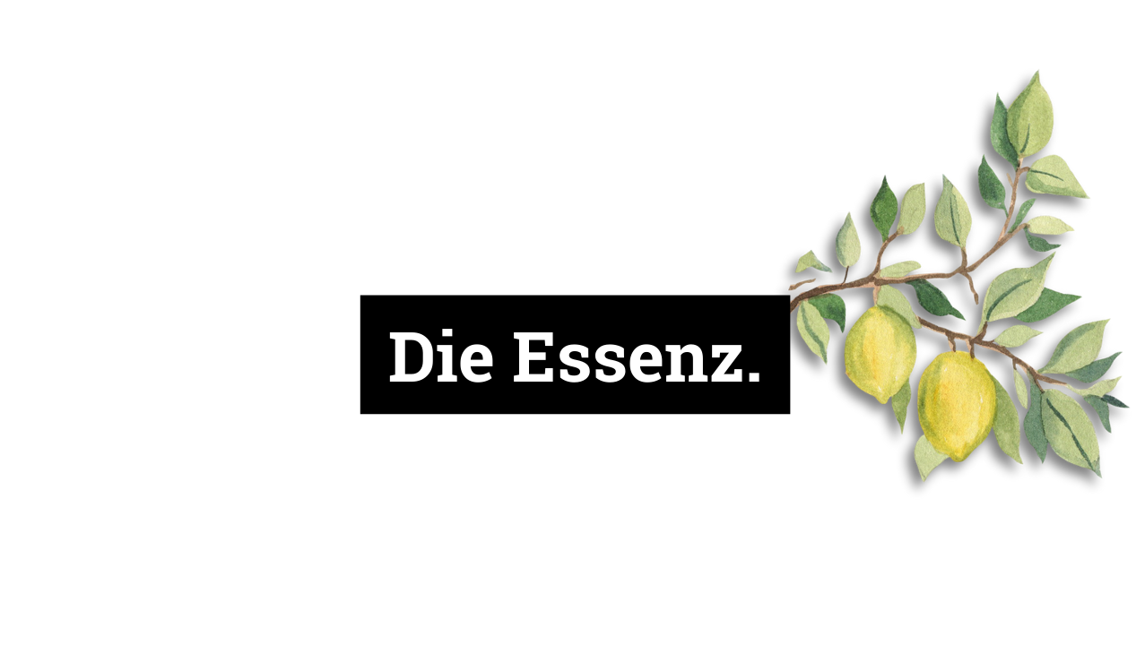 Selbstausdruck - die Essenz.