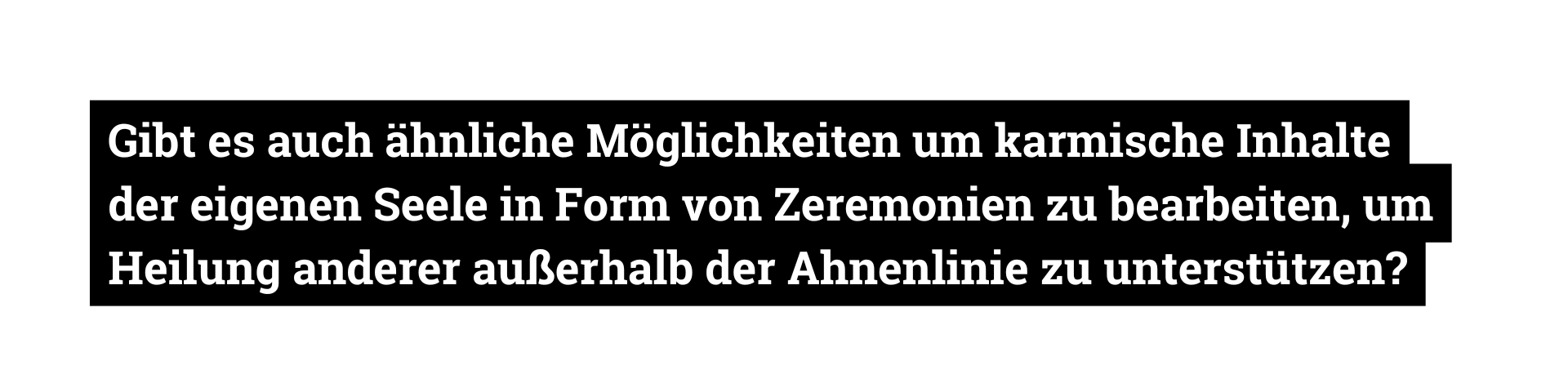 Karmische Inhalte.