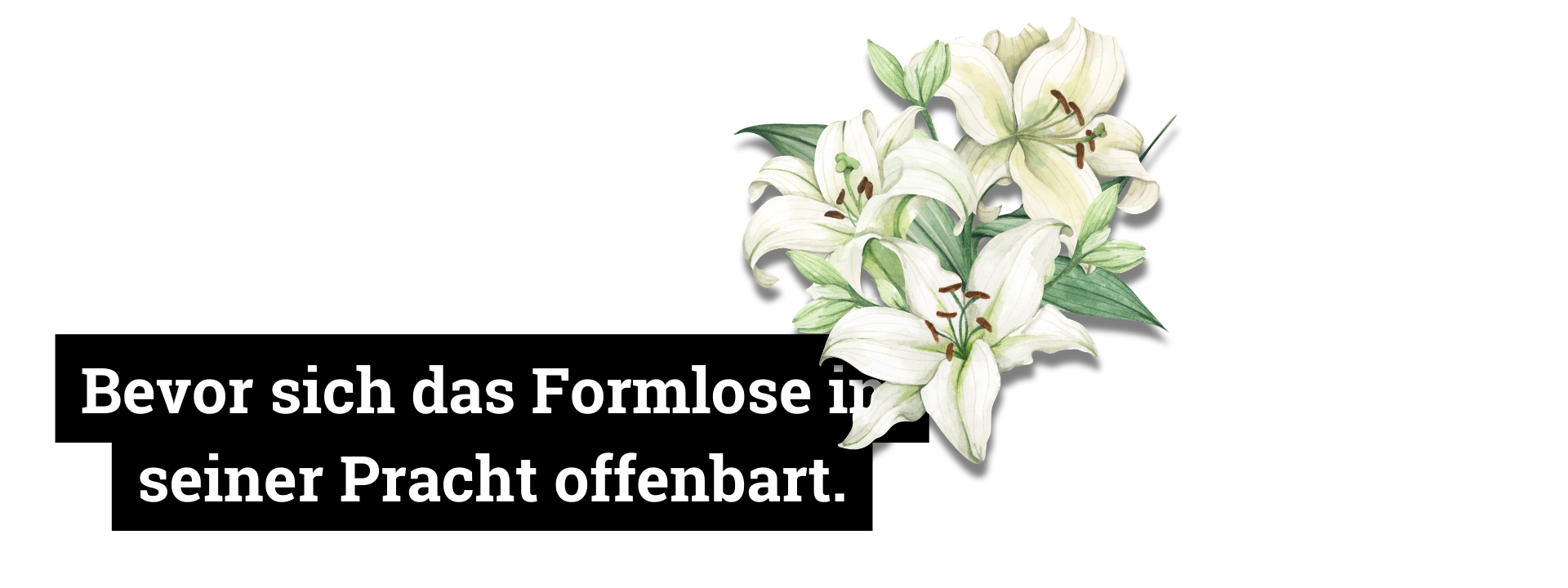 Das Formlose in seiner Pracht.