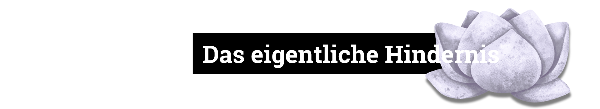 Das eigentliche Hindernis.